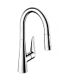 Смеситель для кухни Hansgrohe 200, Eco, с вытяжным душем, 2jet 72817000, хром Смеситель для кухни Hansgrohe 200, Eco, с вытяжным душем, 2jet 72817000, хром