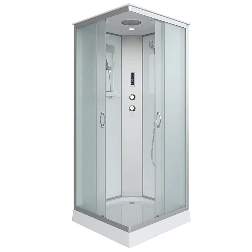 Душевая кабина Niagara Classic NG-1101-14P (900х900х2150) низкий поддон (13см) стекло матовое с полкой 11011423P Душевая кабина Niagara Classic NG-1101-14P (900х900х2150) низкий поддон (13см) стекло матовое с полкой 11011423P