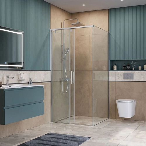 Душевой уголок BelBagno SOFT_CLOSE-1-A-1-100-C-Cr 100x100 см, профиль хром, стекло прозрачное Душевой уголок BelBagno SOFT_CLOSE-1-A-1-100-C-Cr 100x100 см, профиль хром, стекло прозрачное