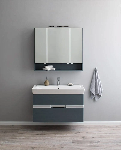 Комплект мебели Aquanet Виго 80 сине-серый 00183673 Комплект мебели Aquanet Виго 80 сине-серый 00183673