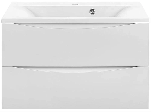 Тумба под раковину Vincea Mia 800 подвесная, 2 выкатных ящика soft close, G.White VMC-2MA800GW Тумба под раковину Vincea Mia 800 подвесная, 2 выкатных ящика soft close, G.White VMC-2MA800GW