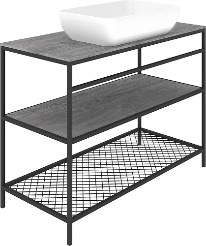 Мебель для ванной STWORKI Нюборг 100, в стиле лофт (комплект, гарнитур) 483918 Мебель для ванной STWORKI Нюборг 100, в стиле лофт (комплект, гарнитур) 483918