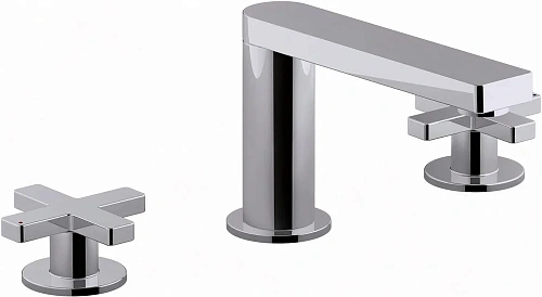 Смеситель для раковины Jacob Delafon Composed E73060-3-CP с донным клапаном Смеситель для раковины Jacob Delafon Composed E73060-3-CP с донным клапаном