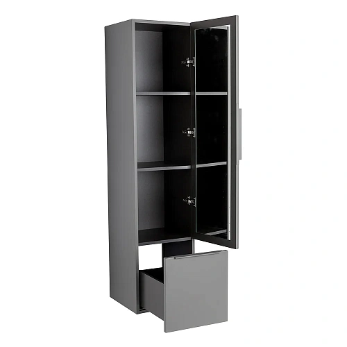 Шкаф-пенал CEZARES PREMIUM 55504 Grigio nuvola 350x380 подвесной Шкаф-пенал CEZARES PREMIUM 55504 Grigio nuvola 350x380 подвесной