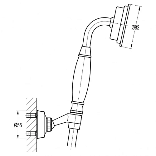 Душевая лейка Swedbe Terracotta Art 2527 Душевая лейка Swedbe Terracotta Art 2527