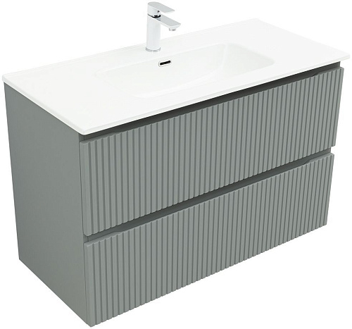 Тумба под раковину Aquanet Джейн Flat 100 мисти грин 00335436 подвесная Тумба под раковину Aquanet Джейн Flat 100 мисти грин 00335436 подвесная