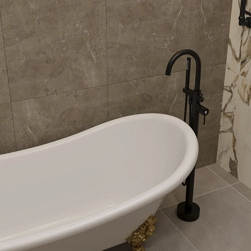 Смеситель для ванны STWORKI Эстерсунд ES-06b 551374 напольный Смеситель для ванны STWORKI Эстерсунд ES-06b 551374 напольный