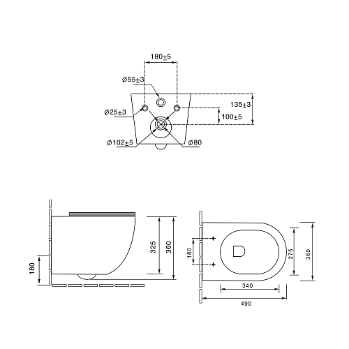 Унитаз подвесной Vincea Globo VT1-14ST Tornado белый, ультратонкое сиденье soft-close Унитаз подвесной Vincea Globo VT1-14ST Tornado белый, ультратонкое сиденье soft-close