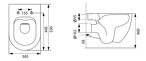 Унитаз подвесной Allen Brau Reality 4.32006.31 с крышкой, черный матовый Унитаз подвесной Allen Brau Reality 4.32006.31 с крышкой, черный матовый