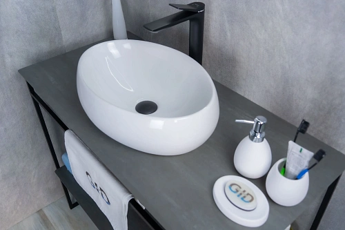 Раковина Gid N9030b 51115 накладная белая 48x34x15 Раковина Gid N9030b 51115 накладная белая 48x34x15