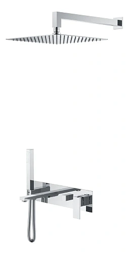 Душевая система Boheme Qubic Chrome 474-CR Душевая система Boheme Qubic Chrome 474-CR