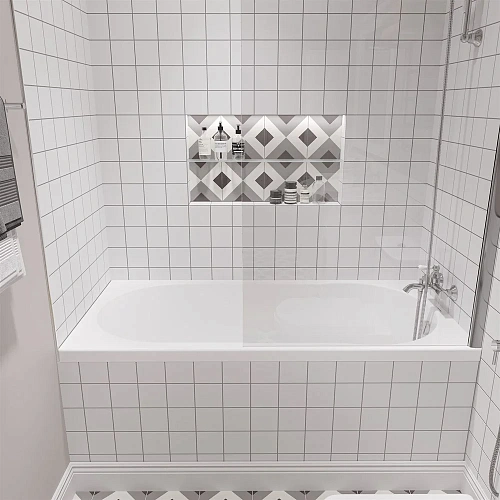 Акриловая ванна STWORKI Хельсинки 150x70 с каркасом, прямоугольная, российская, пристенная, встраива 488708 Акриловая ванна STWORKI Хельсинки 150x70 с каркасом, прямоугольная, российская, пристенная, встраива 488708