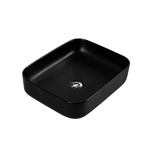 Раковина Aquatek ВЕГА AQ5515-MB 500x390x130, матовый черный, накладная Раковина Aquatek ВЕГА AQ5515-MB 500x390x130, матовый черный, накладная