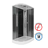 Картинка анонса товара «душевая кабина niagara ng-4512-14l black (1200х800х2150) низкий поддон (13см) стекло мозаика 45121453l»