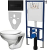 Комплект унитаза Roca Mateo 346200000 с микролифтом с системой инсталляции DIWO 4501 и клавишей смыв 578010
