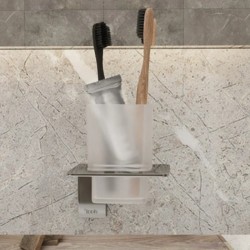 Стакан IDDIS Slide (SLISCG1i45) матовое стекло, хром Стакан IDDIS Slide (SLISCG1i45) матовое стекло, хром