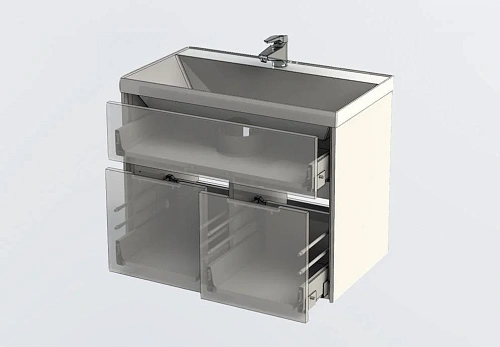 Тумба под раковину Aquanet Латина 80 белый 00179638 Тумба под раковину Aquanet Латина 80 белый 00179638