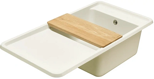 Кухонная мойка Aquaton Беллис 97 1A725132BS240 из литого мрамора, жемчуг Кухонная мойка Aquaton Беллис 97 1A725132BS240 из литого мрамора, жемчуг