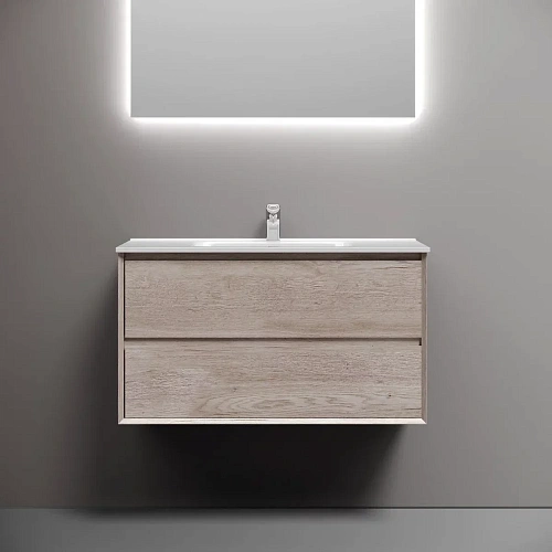 Тумба под раковину Sancos Marmi 2.0 MR2.090EG 890х445х520 дуб галифакс натуральный, подвесная Тумба под раковину Sancos Marmi 2.0 MR2.090EG 890х445х520 дуб галифакс натуральный, подвесная