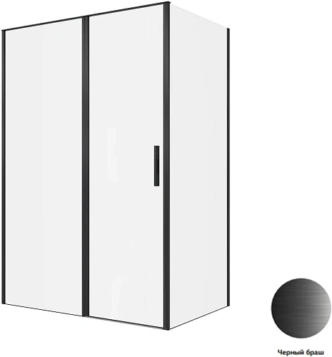 Душевой уголок Allen Brau Priority 140x90 3.31036.BBA + 3.31045.BBA черный браш Душевой уголок Allen Brau Priority 140x90 3.31036.BBA + 3.31045.BBA черный браш