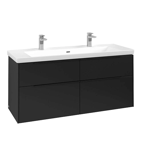 Тумба под раковину Villeroy & Boch Subway 3.0 Volcano Black / Volcano Black C60201VL Тумба под раковину Villeroy & Boch Subway 3.0 Volcano Black / Volcano Black C60201VL