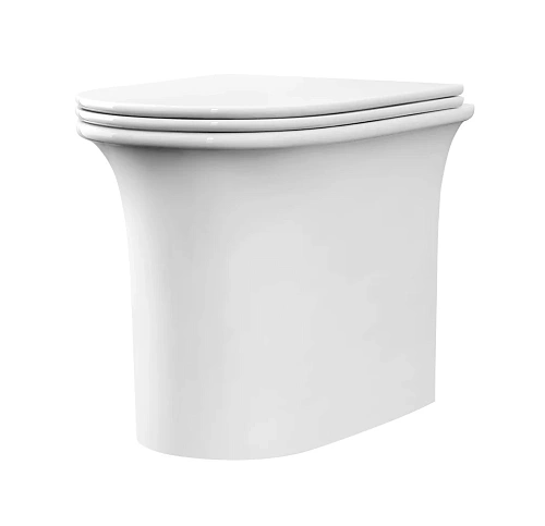 Унитаз приставной ARROW AB2191 белый без сиденья Унитаз приставной ARROW AB2191 белый без сиденья