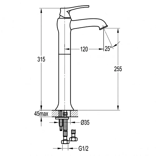 Смеситель для раковины Swedbe Terracotta 2549 Смеситель для раковины Swedbe Terracotta 2549