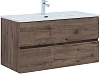 Тумба с раковиной Aquanet Алвита new 100 00335684 дуб веллингтон табак