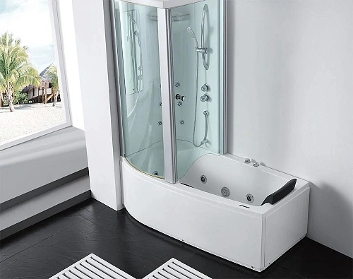 Акриловая ванна Gemy G8040 B L 170x85 угловая, асимметричная, левая, гидромассажная Акриловая ванна Gemy G8040 B L 170x85 угловая, асимметричная, левая, гидромассажная