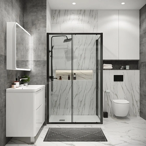 Боковая стенка GROSSMAN Cosmo 200.K33.02.80.42.00 (80x195) графит сатин, стекло прозрачное Боковая стенка GROSSMAN Cosmo 200.K33.02.80.42.00 (80x195) графит сатин, стекло прозрачное