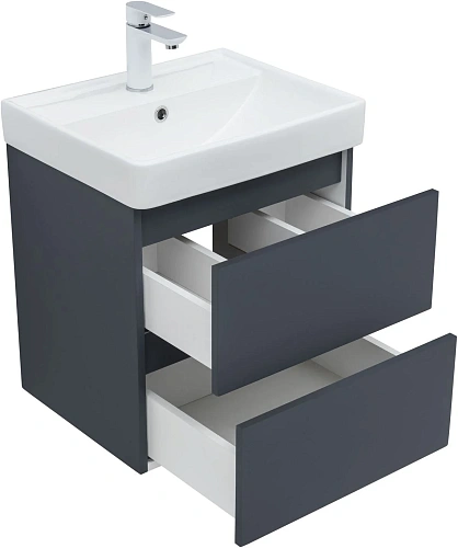 Тумба под раковину Aquanet Вега 2.0 50 маренго 00337946 подвесная Тумба под раковину Aquanet Вега 2.0 50 маренго 00337946 подвесная