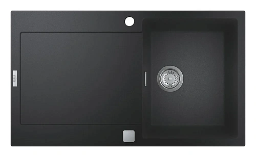Кухонная мойка GROHE K500 с одной чашей, 860 x 500 мм, черный гранит (31644AP0) Кухонная мойка GROHE K500 с одной чашей, 860 x 500 мм, черный гранит (31644AP0)