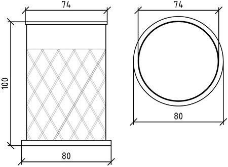 Стакан Boheme Murano Cristal 10218 золото