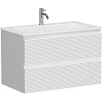 Картинка анонса товара «тумба под раковину sancos folk fl80w 790х445х500 bianco, подвесная»