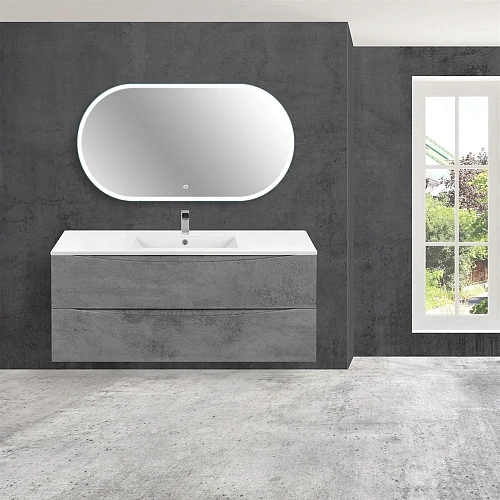 Тумба под раковину Vincea Mia 1200 подвесная, 2 выкатных ящика soft close, Beton VMC-2MC120BT Тумба под раковину Vincea Mia 1200 подвесная, 2 выкатных ящика soft close, Beton VMC-2MC120BT