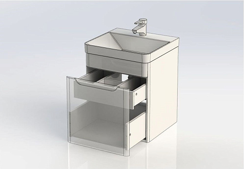 Тумба под раковину Aquanet София 50 белый 00201745 Тумба под раковину Aquanet София 50 белый 00201745