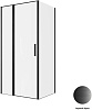 Картинка анонса товара «душевой уголок allen brau priority 100x80 3.31030.bba + 3.31042.bba черный браш»