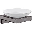 Мыльница Hansgrohe AddStoris 41746340, шлифованный черный хром Мыльница Hansgrohe AddStoris 41746340, шлифованный черный хром