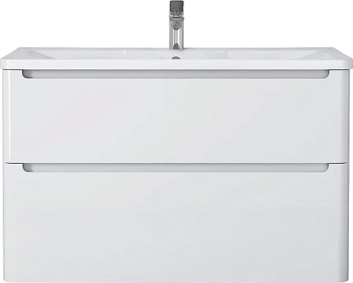 Тумба с раковиной STWORKI Монтре 100 белая 555337 Тумба с раковиной STWORKI Монтре 100 белая 555337