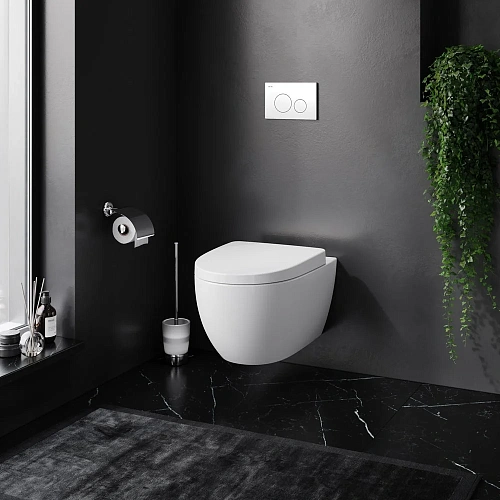 Комплект унитаза AM.PM Awe IS49001.111738 с инсталляцией, сиденьем микролифт и клавишей смыва хром Комплект унитаза AM.PM Awe IS49001.111738 с инсталляцией, сиденьем микролифт и клавишей смыва хром