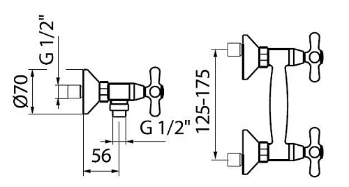 Смеситель для душа Webert Armony AM760102060, медь Смеситель для душа Webert Armony AM760102060, медь