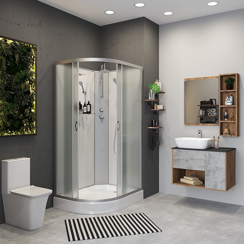 Душевая кабина Niagara Classic NG-3312-14RBKT (1200х800х2100) низкий поддон (13см) стекло матовое 33121423RBKT Душевая кабина Niagara Classic NG-3312-14RBKT (1200х800х2100) низкий поддон (13см) стекло матовое 33121423RBKT