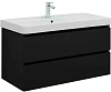 Тумба с раковиной Aquanet Вега 2.0 100 00344745 черный