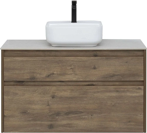 Тумба под раковину Aquanet Nova Lite 100 дуб рустикальный (2 ящика) 00249521 Тумба под раковину Aquanet Nova Lite 100 дуб рустикальный (2 ящика) 00249521