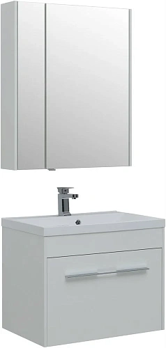 Тумба под раковину Aquanet Августа 75 белый (ручки хром) 00274144 Тумба под раковину Aquanet Августа 75 белый (ручки хром) 00274144