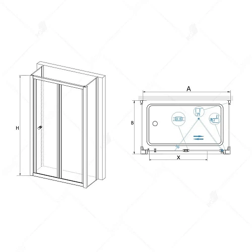 Душевой уголок RGW Classic CL-31 P (CL-21 + 2Z-050-1) 04094188-011P Душевой уголок RGW Classic CL-31 P (CL-21 + 2Z-050-1) 04094188-011P