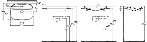Раковина Allen Brau Fantasy Sphere 55 4.11034.AN антрацит Раковина Allen Brau Fantasy Sphere 55 4.11034.AN антрацит