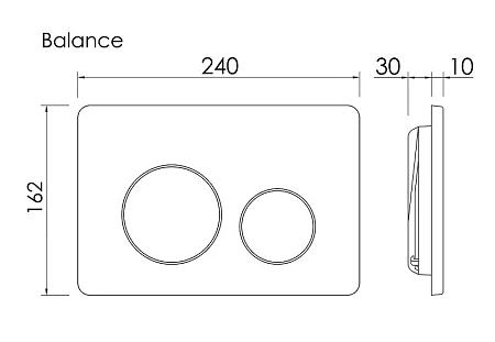 Клавиша смыва Ceramica Nova Balance Circle CN12-001W белый глянцевый Клавиша смыва Ceramica Nova Balance Circle CN12-001W белый глянцевый