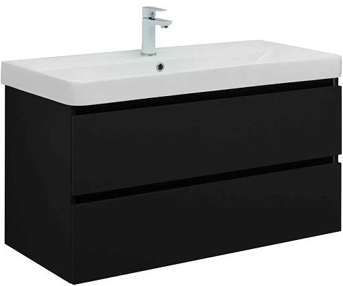 Тумба с раковиной Aquanet Вега 2.0 100 00344745 черный Тумба с раковиной Aquanet Вега 2.0 100 00344745 черный
