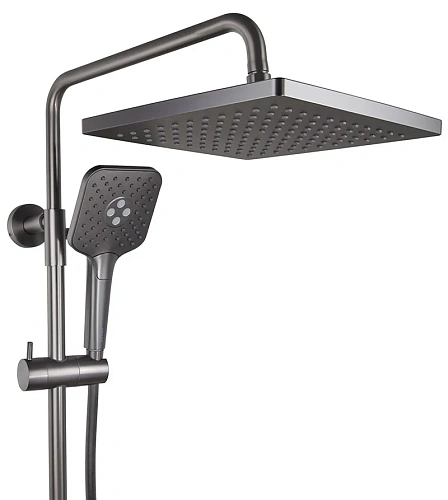 Душевая система Kaiser Serio 05382-15 с термостатом Вороненая сталь Душевая система Kaiser Serio 05382-15 с термостатом Вороненая сталь
